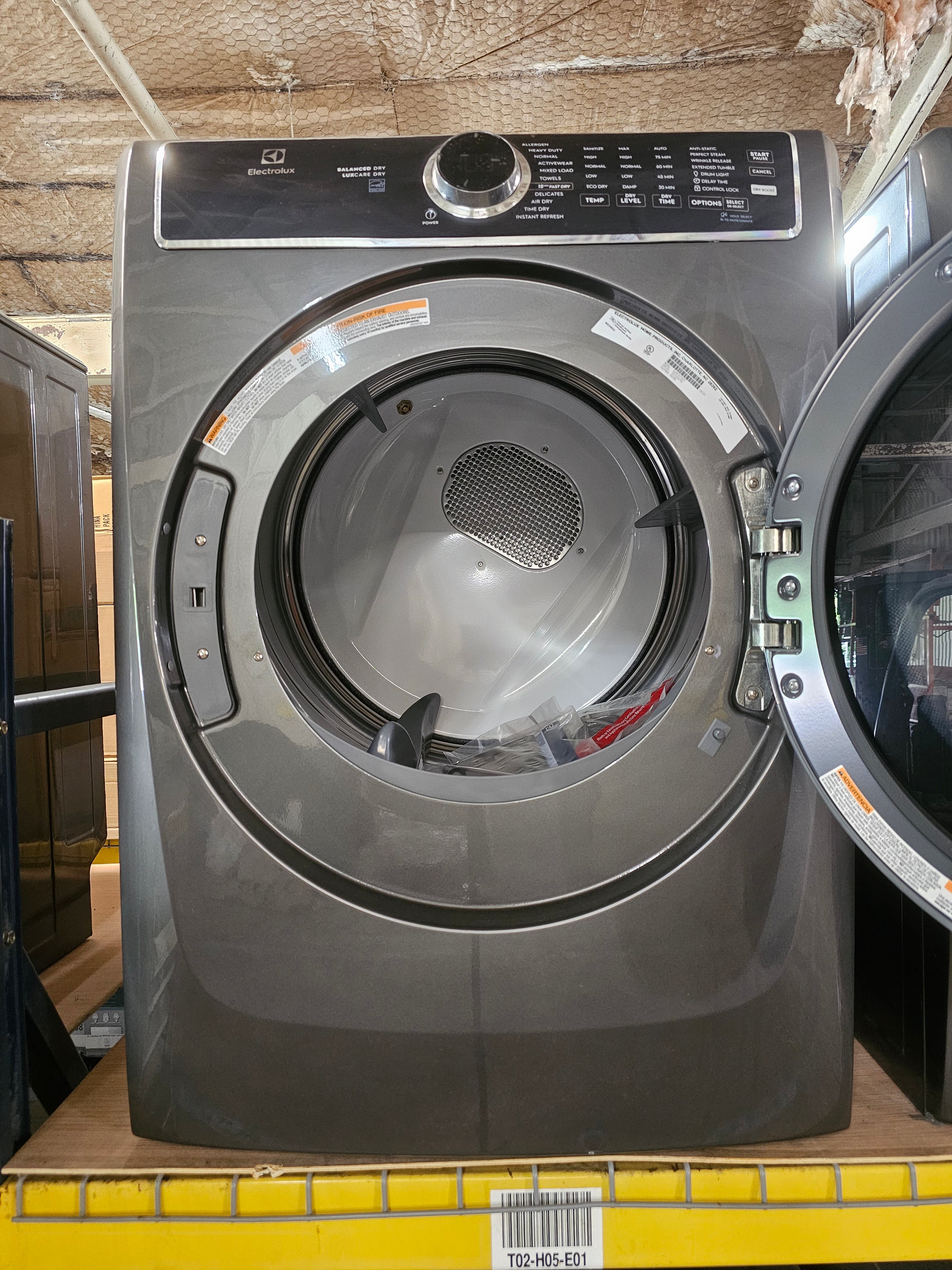 Electrolux 8.0 Cu. Ft. Electric Dryer with Steam and LuxCare Dry System - Titanium